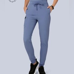 Mandala Periwinkle Jogger Scrub Pants Sz Medium M